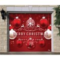 My Door Decor My Door Decor 285903XMAS-020 7 x 8 ft. Red Ornaments Christmas Door Mural Sign Car Garage Banner Decor; Multi Color 285903XMAS-020